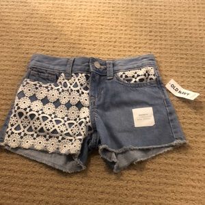 blue jean shorts